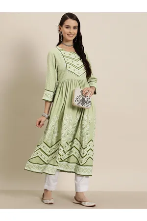 Bandhani Printed A-Line Long Kurti