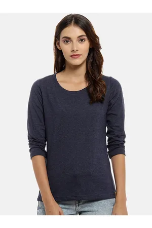 Campus Women Blue Solid Top