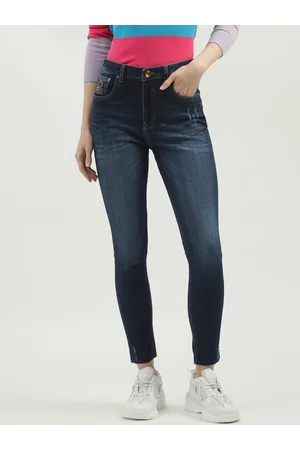 Benetton Women Skinny Fit High-Rise Light Fade Jeans