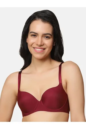 Full-Coverage Lightly Padded Seamless T-shirt Bra