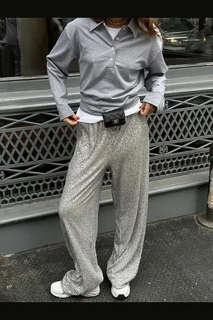 LULU & SKY Women Loose Fit Low-Rise Trousers