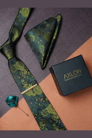 AXLON Men Woven Design Accessory Gift Set
