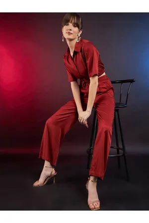 DressBerry Crop Shirt With Flared Trousers Co-Ords