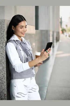 Campus Women Grey & White Hooded Colourblocked Tailored Jacket