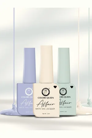 Colors Queen Set of 3 Affair Long Lasting & Chip-Resistant Matte Nail Lacquer - 13 ml each