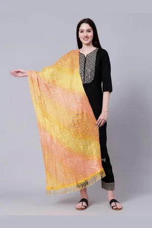 Aditi Wasan Striped Leheriya Cotton Dupatta