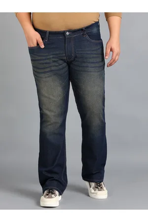URBANO Men Bootcut Heavy Fade Clean Look Stretchable Jeans