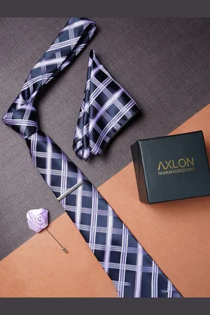 AXLON Men Woven Design Accessory Gift Set