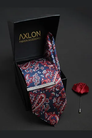 AXLON Men Woven Design Accessory Gift Set