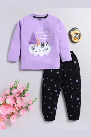 Toonyport Girls Printed Pure Cotton Clothing Set