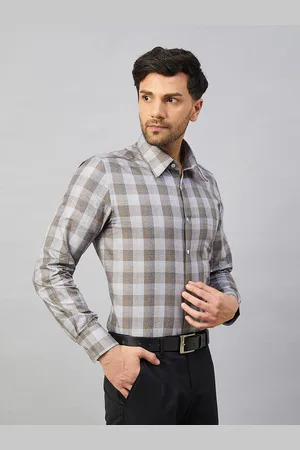 LOUIS STITCH Comfort Tartan Checked Cotton Formal Shirt