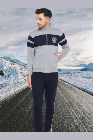 WILD WEST Colourblocked Mock Collar Tracksuit