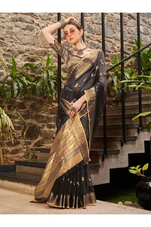 Kalini Ethnic Motifs Woven Designed Zari Kota Saree