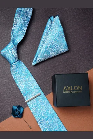 AXLON Men Woven Design Accessory Gift Set