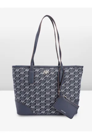 Anne Klein Brand Logo Self Design Structured Shoulder Bag