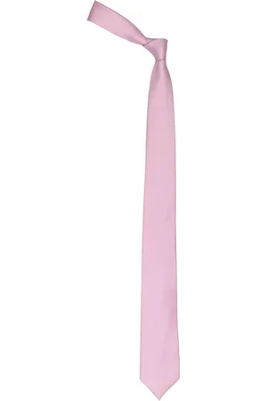 Louis Philippe Men Pink Woven-Design Silk Broad Tie