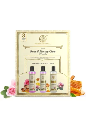Khadi Natural Rose & Honey Care Pack To Provide Natural Glow & Shine - 630ml