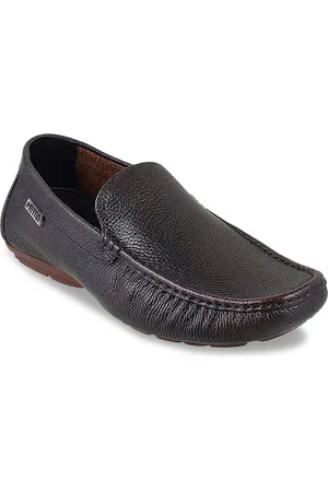 Metro Men Brown Leather Loafers
