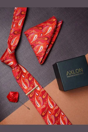 AXLON Men Woven Design Accessory Gift Set