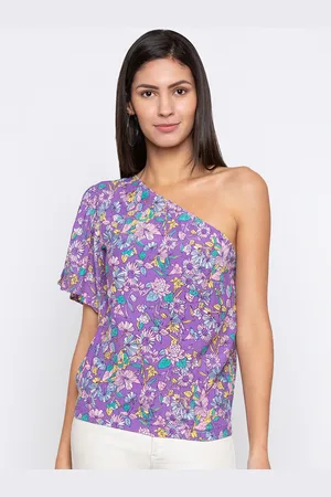 Globus Women Lavender Printed Top
