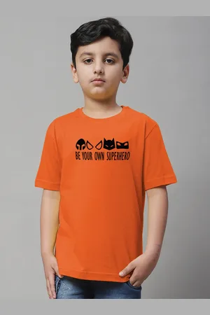 Friskers Boys Typography Printed Pure CottonT-shirt
