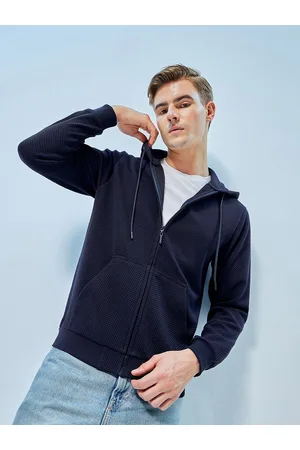 Bewakoof Hooded Front-Open Sweatshirt