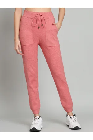 Broowl Women Relaxed Slim Fit High-Rise Wrinkle Free Joggers