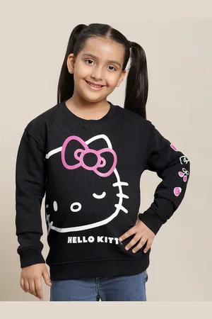 Kidsville Girls Hello Kitty Printed Cotton Sweatshirts