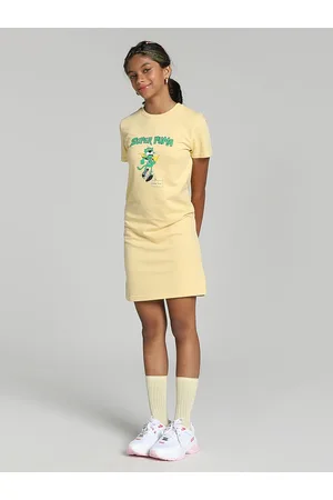 PUMA Girls Super Graphic Youth Printed T-shirt Dress