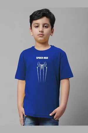 Friskers Boys Spider Man Printed Pure Cotton T-shirt