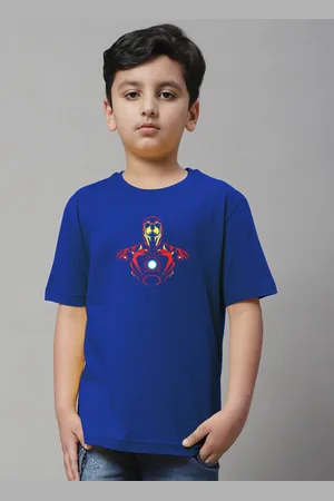 Friskers Boys Iron Man Printed Pure Cotton T-shirt
