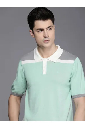 Kenneth Cole Colourblocked Polo Collar T-shirt