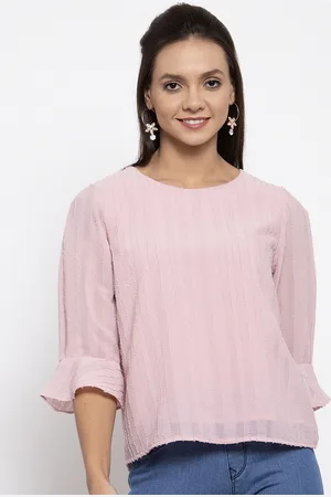 Gipsy Women Pink Striped Top