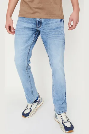 Max Collection Men Mid-Raise Clean Look Heavy Fade Regular Fit Casual Jeans