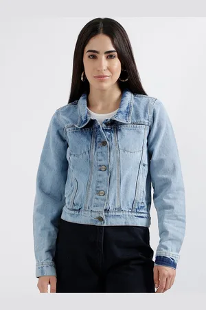 Elle Crop Pure Cotton Denim Jacket