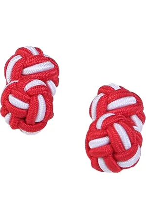 Tossido Red Floral Cufflinks