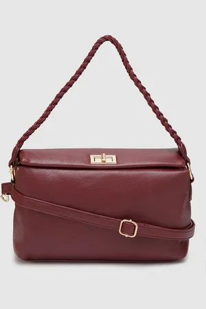Globus Women Astro Dust Maroon Solid Casual Sling Bag