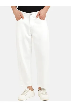 Bene Kleed Men Pure Cotton Loose Fit Crop Jeans