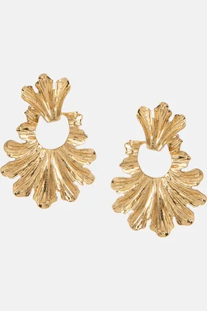 Kazo Classic Metal Texture Studs Earrings