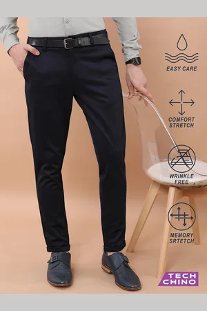 Highlander Men Mid Rise Chinos Trousers