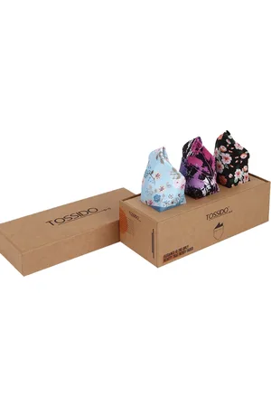 Tossido Mens Pack of 3 Printed Pocket square