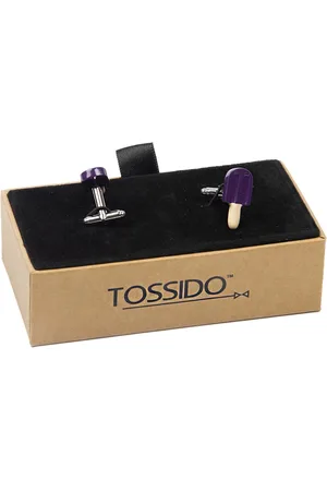 Tossido Purple Quirky Cufflinks