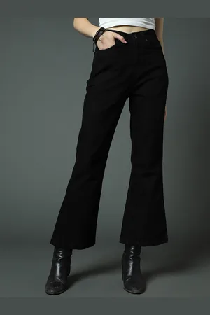 High Star Women Clean Look Straight Fit High-Rise Stretchable Jeans