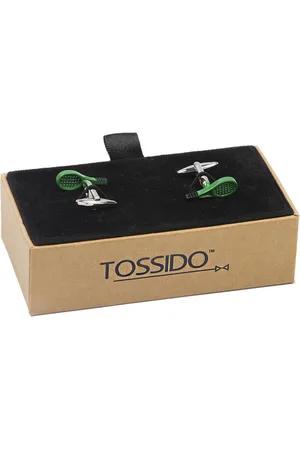 Tossido Green Quirky Cufflinks