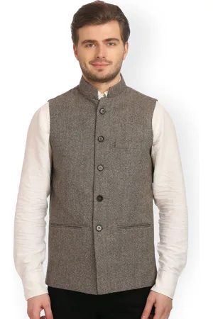 Wintage Brown Bandhgala Nehru Jacket