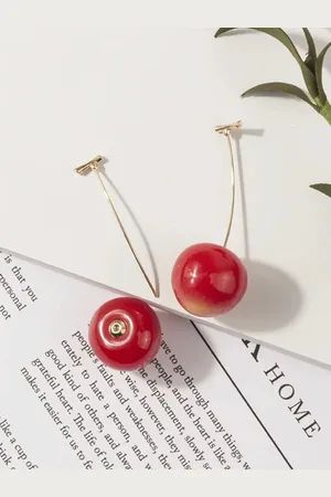 ISHKAARA Cherry Shaped Drop Earrings