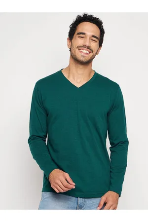 Club York V-Neck Long Sleeves Cotton T-shirt