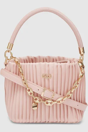 Globus Women Dusty Pink Self Design Party Handheld Bag