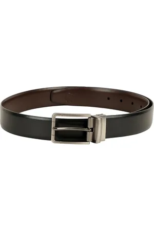 ZEVORA Men Black Reversible Solid Belt