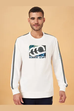 Pantaloons Typography Printed Round Neck Long Sleeves Slim Fit T-shirt